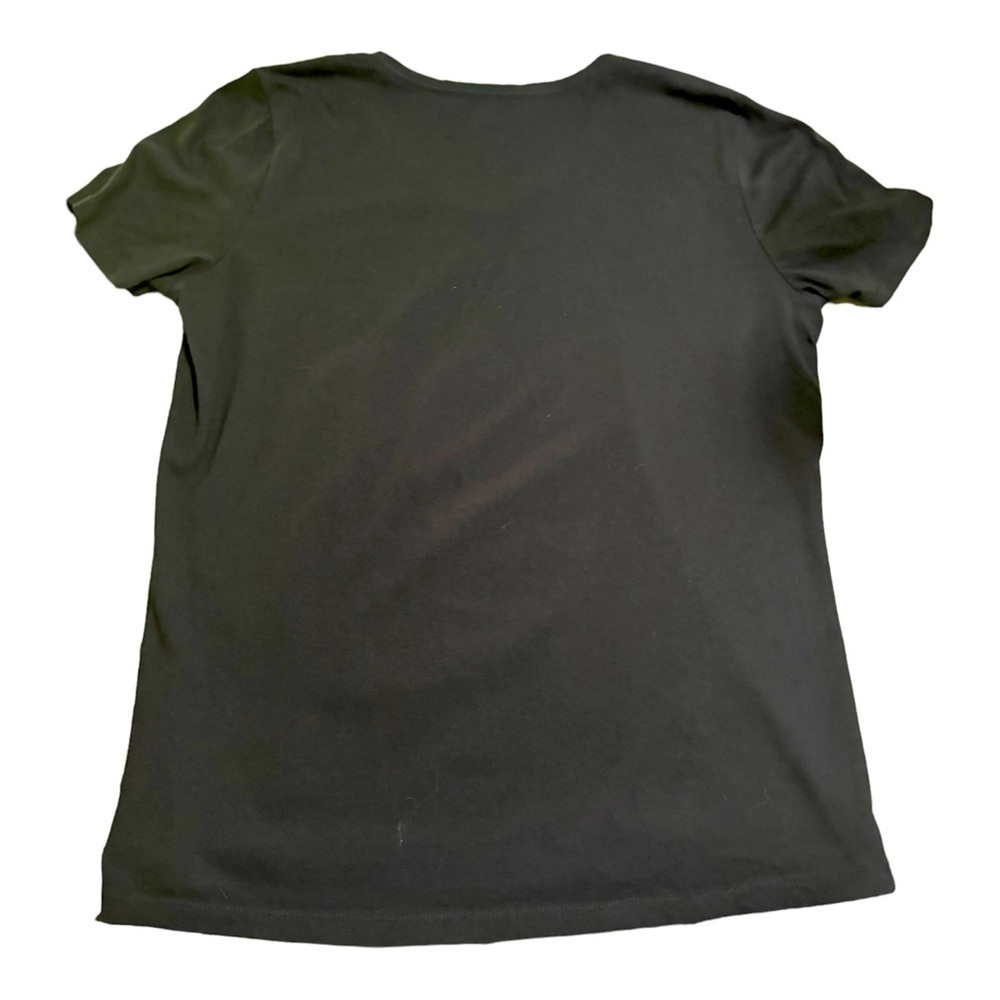NEW Life Is Good 365 Palm Trees Black V Neck Tee Shirt Size Medium Short Sleeve - Picture 3 of 5